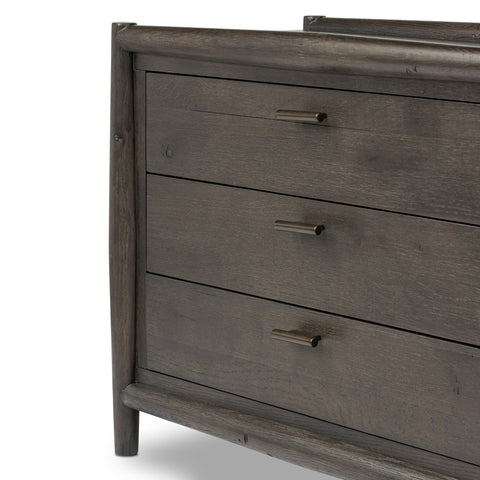 Glenview Nightstand - Cracked Smoked Black Veneer