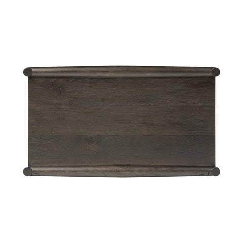 Glenview Nightstand - Cracked Smoked Black Veneer