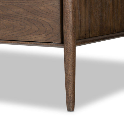 Markia Executive Desk - Aged Oak Veneer