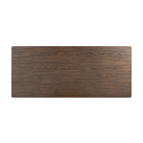 Markia Executive Desk - Aged Oak Veneer