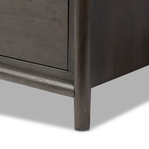 Glenview 9 Drawer Dresser - Cracked Smoked Black Veneer