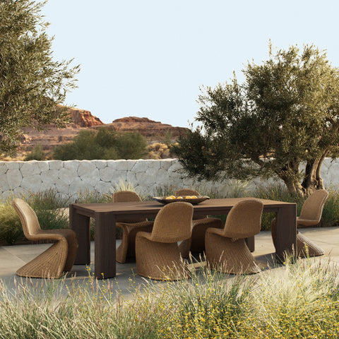 Soho Outdoor Dining Table - Stained Heritage Brown-FSC