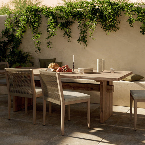 Brandy Outdoor Dining Table-92" - Reclaimed Natural FSC