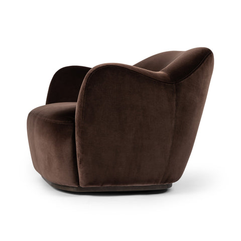 Julius Swivel Chair - Surrey Cocoa