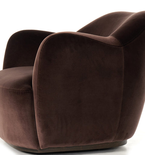 Julius Swivel Chair - Surrey Cocoa