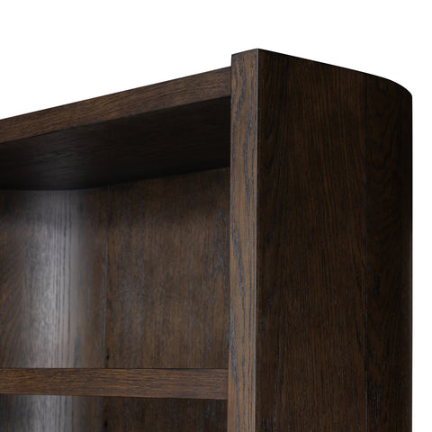 Lockhart Bookcase - Rubbed Black Oak Solid