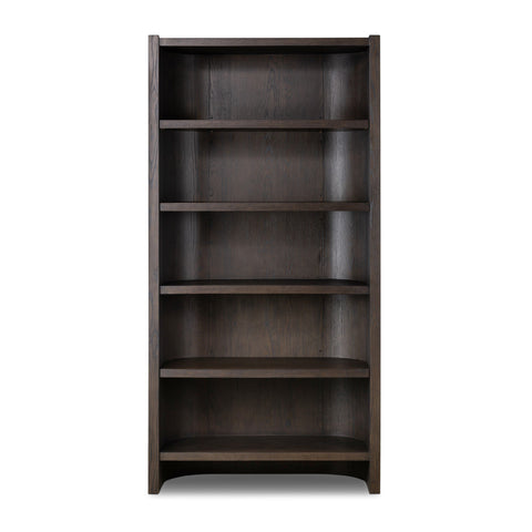 Lockhart Bookcase - Rubbed Black Oak Solid