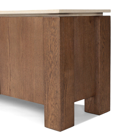 Gibbs Media Console - Tan Oak Veneer