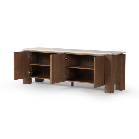 Gibbs Media Console - Tan Oak Veneer