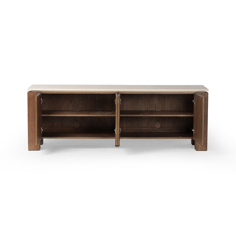 Gibbs Media Console - Tan Oak Veneer