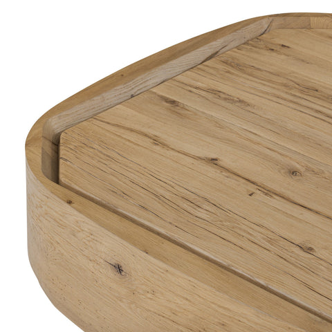 Leandro Coffee Table - Natural Reclaimed French Oak