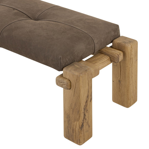 Marcia Accent Bench - Nubuck Cigar