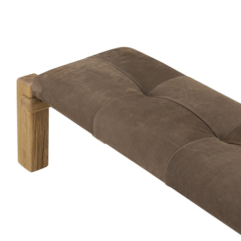 Marcia Accent Bench - Nubuck Cigar