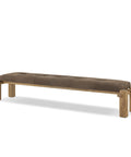 Marcia Accent Bench - Nubuck Cigar