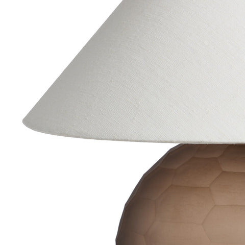 Sienna Table Lamp - Smoked Textured Glass