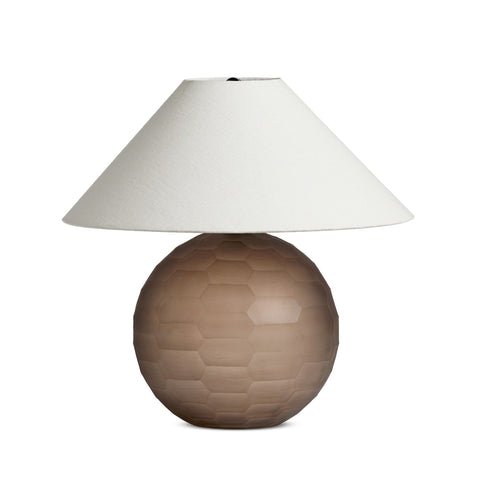 Sienna Table Lamp - Smoked Textured Glass