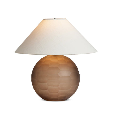 Sienna Table Lamp - Smoked Textured Glass