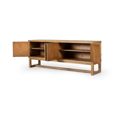 Tamara Media Console - Worn Oak Veneer