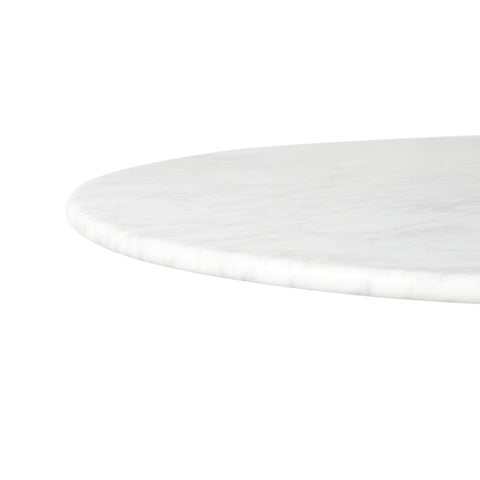 Goetz Bistro Table - Honed White Marble