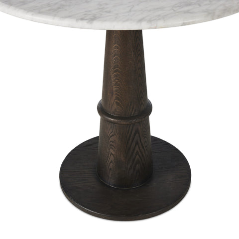 Goetz Bistro Table - Honed White Marble