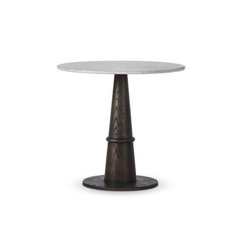 Goetz Bistro Table - Honed White Marble