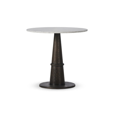 Goetz Bistro Table - Honed White Marble