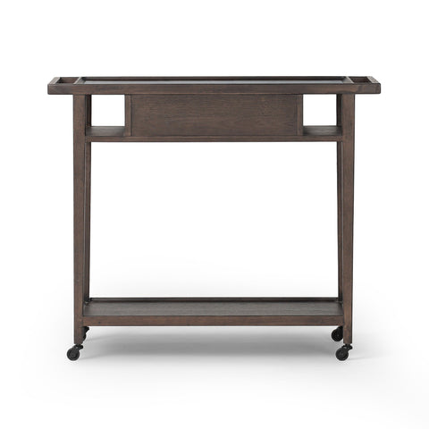 Dorrit Bar Cart - Brown Oak