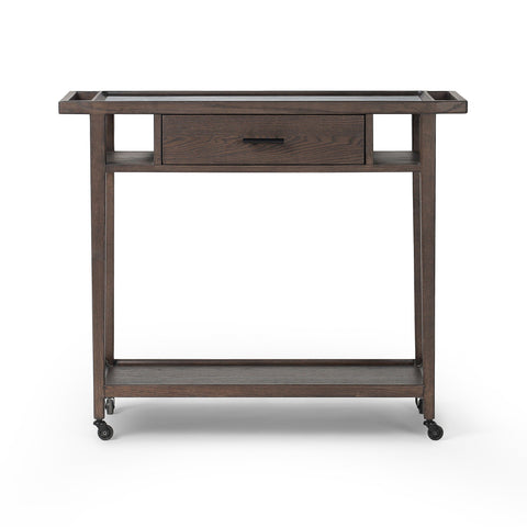 Dorrit Bar Cart - Brown Oak