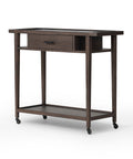 Dorrit Bar Cart - Brown Oak