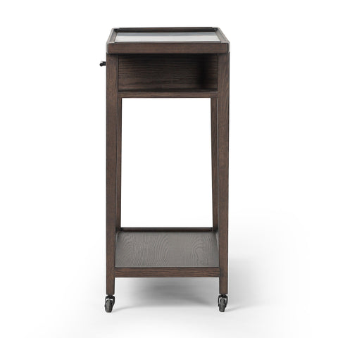 Dorrit Bar Cart - Brown Oak