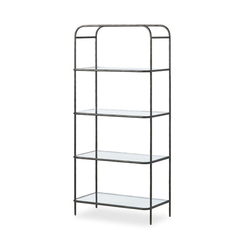 Swinton Bookcase - Hammered Gunmetal