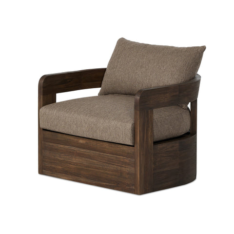 Jackson Outdoor Swivel Chair - Ellor Brown