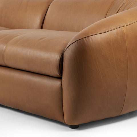 Saldana 3Pc Sectional Sofa - Lorento Cognac