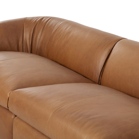 Saldana 3Pc Sectional Sofa - Lorento Cognac