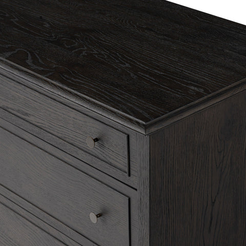 Maggie 6 Drawer Dresser - Smoked Black Oak Veneer