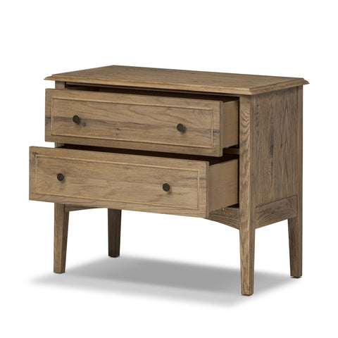 Maggie Nightstand - Aged Smoked Oak Resawn