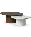 Stuart Nesting Coffee Tables - MIX & Match - White Calacatta Marble