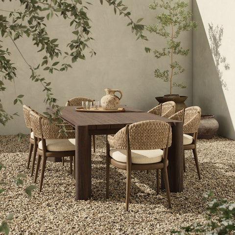 Soho Outdoor Dining Table - Stained Heritage Brown-FSC