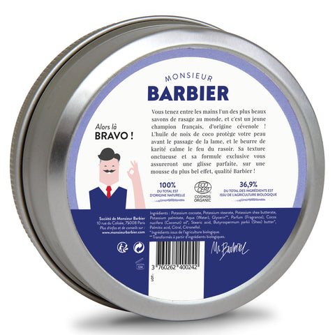 Better Shave Natural Shaving Soap - Monsieur BARBIER - 150mL