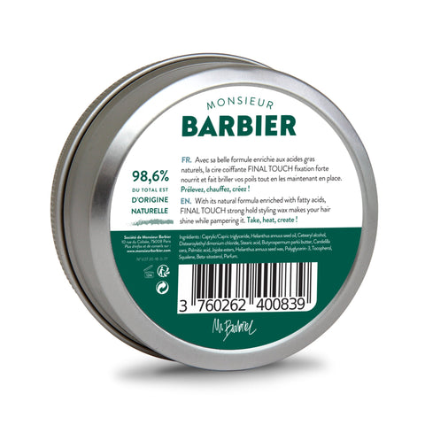 Final Touch Beard & Hair Styling Wax - Monsieur BARBIER - 75mL
