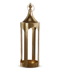 Gold Iron Candle Lantern 24" + Gold Iron Candle Lantern + Minimalist Traditional + Candle Holder