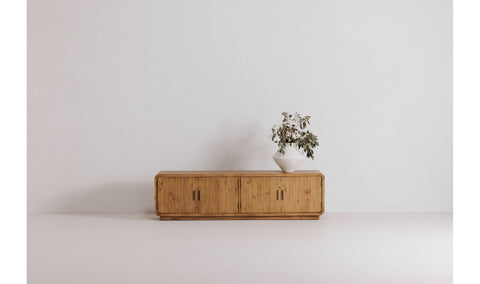 Monterey Media Cabinet - Rustic Blonde