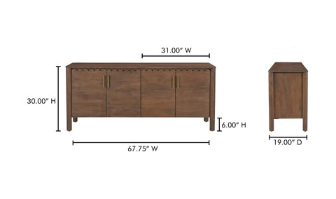 Wiley Sideboard - Scallop Detail