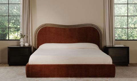 Camilla Upholstered Bed - Chestnut