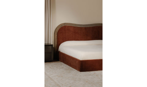 Camilla Upholstered Bed - Chestnut