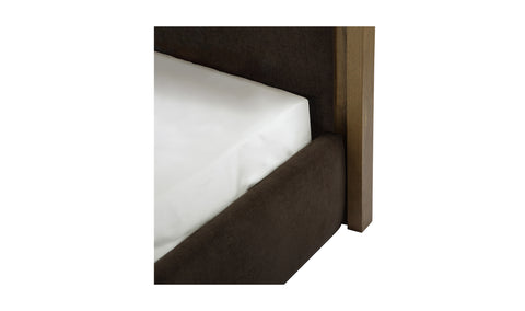 Camilla Upholstered Bed - Jet Brown