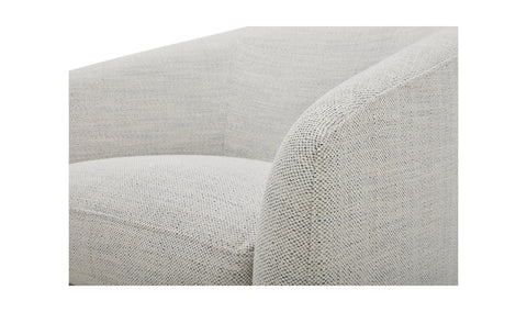 Oscy Swivel Chair - Optic White, Shearling, Atlantic, Cigar