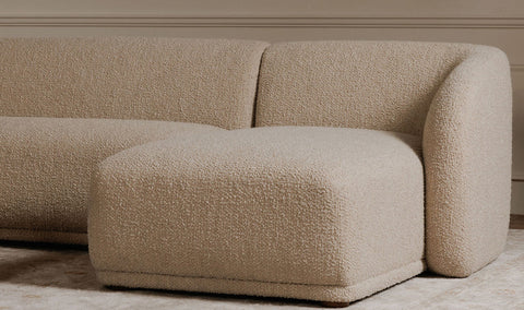 Faye Sectional Sofa - Light Beige