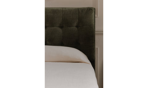 Sebastion King Upholstered Storage Bed - Olive