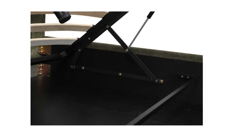 Sebastion King Upholstered Storage Bed - Olive